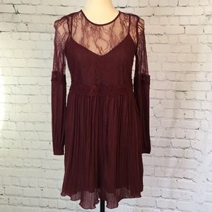 Abercrombie &Fitch Burgundy Wine Dress
